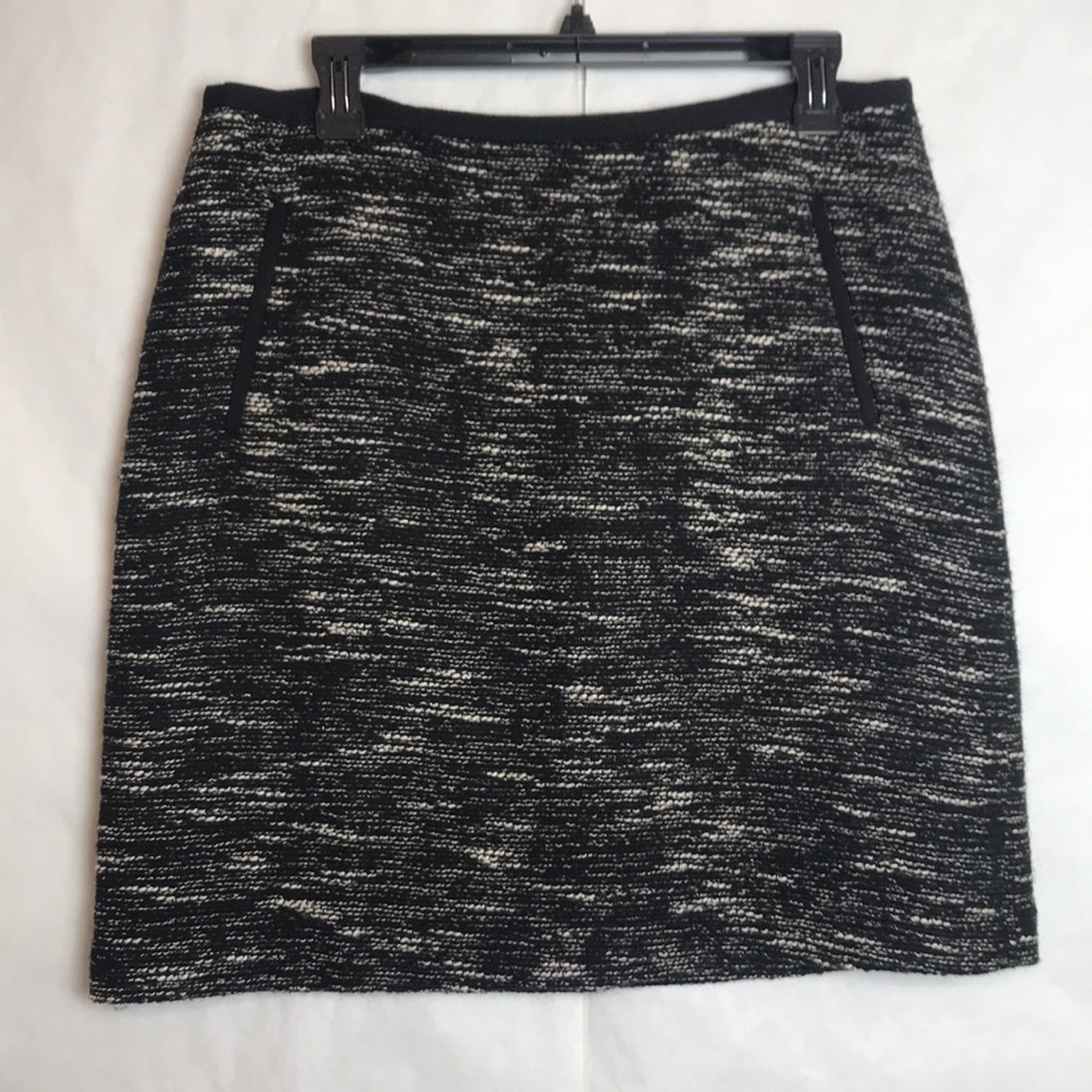 Talbots tweed textured lined skirt 10
